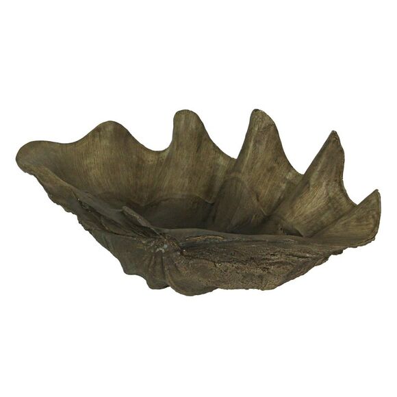 Lifelike Cast Polyresin Giant Clam Shell Decorative Bowl - Picture 2 of 9